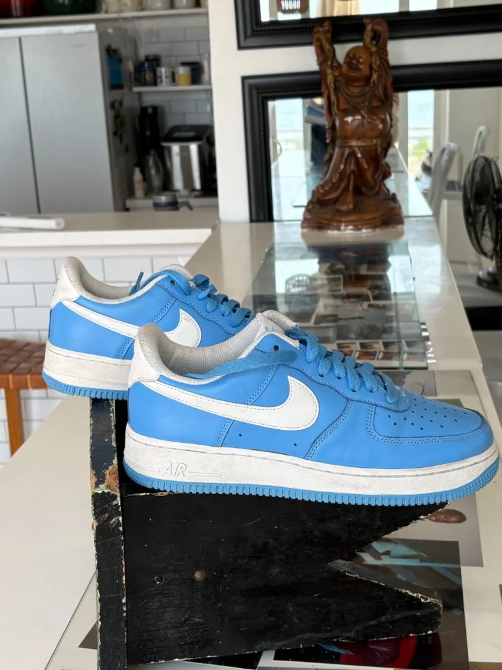 Nike Air Force 1 '07 Low University Blue/White Sneakers Men's Size 8